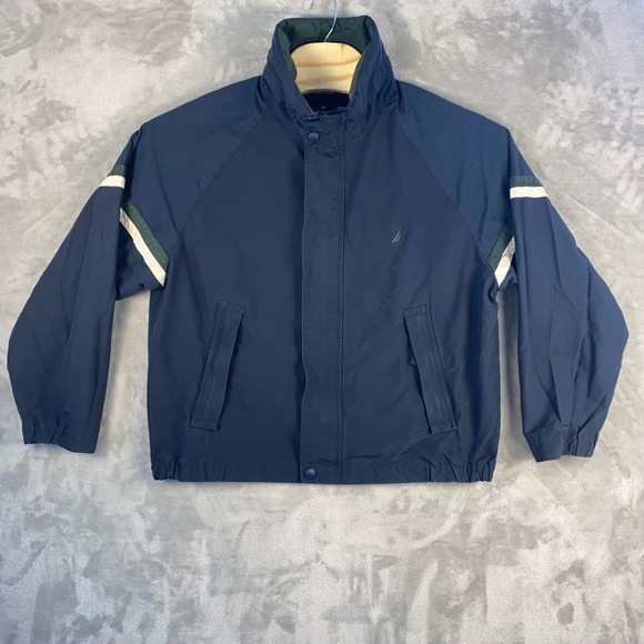 Nautica Mens Navy Blue Lightweight Jacket Size Medium Full Zip - Picture 3 of 11